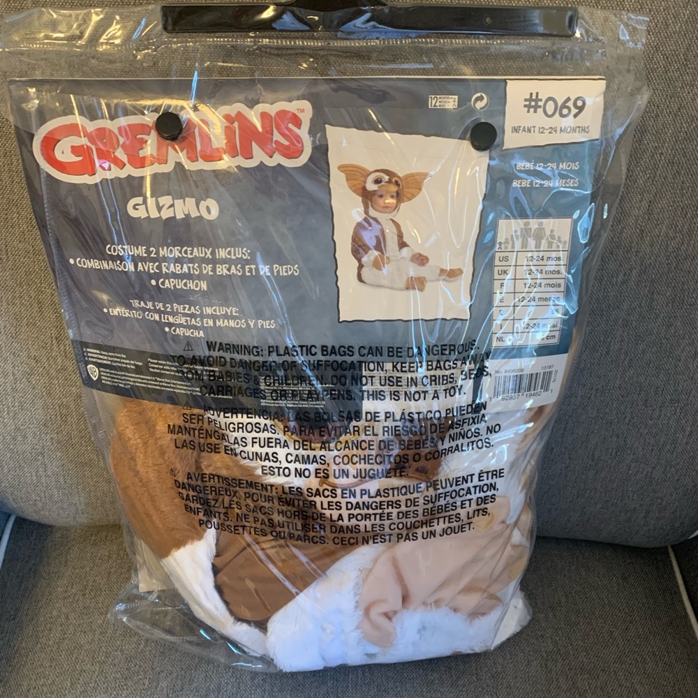 Halloween Gremlin Costume Size: 12-24mos but can we worn until about 30mos